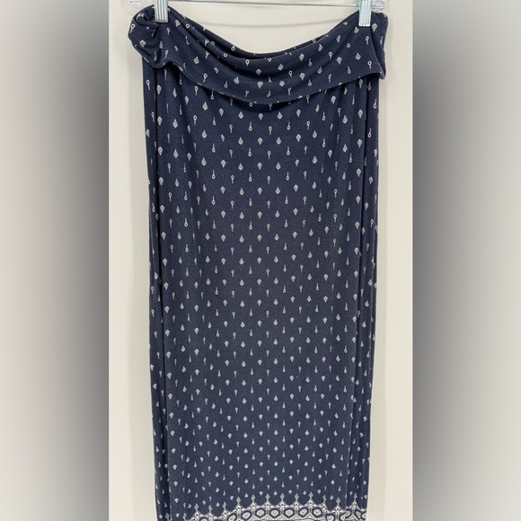 Max Studio Women's Patriotic Fold Down Waist Maxi Skirt - Picture 4 of 11